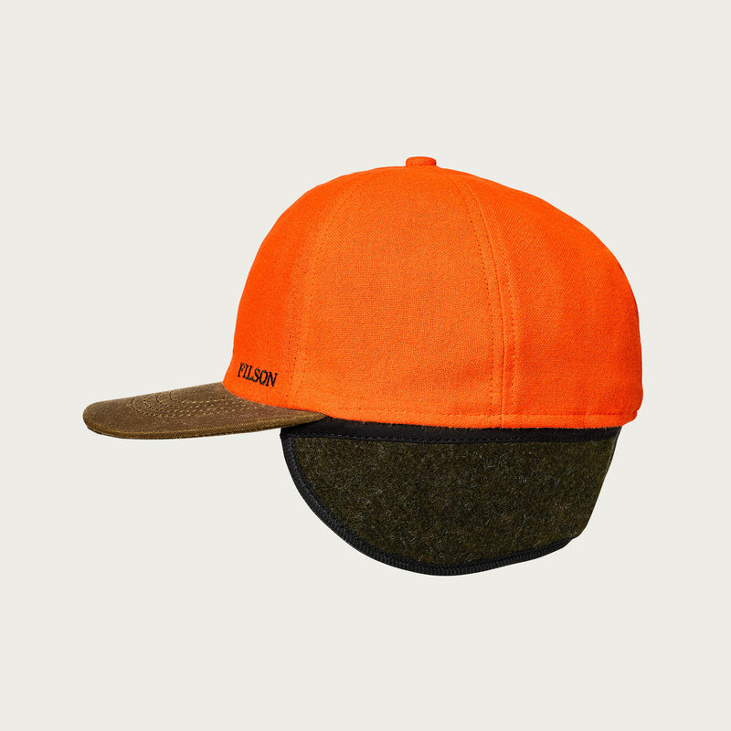 Insulated blaze/tin cloth cap von Filson | Desert tan / blaze orange (Orange)