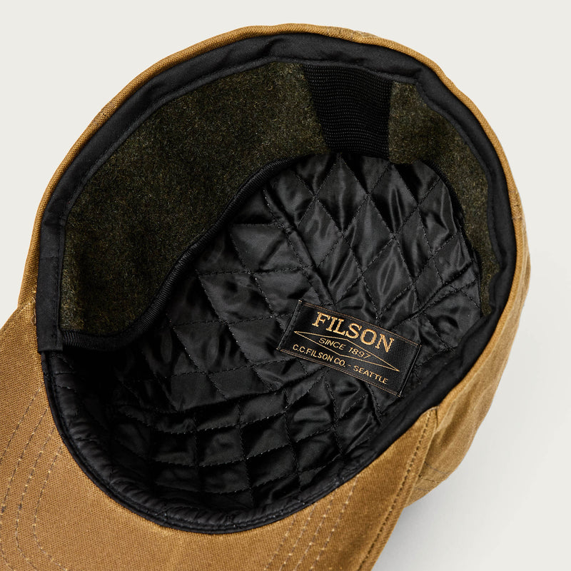 Insulated tin cloth cap par Filson | Dark tan (Beige)