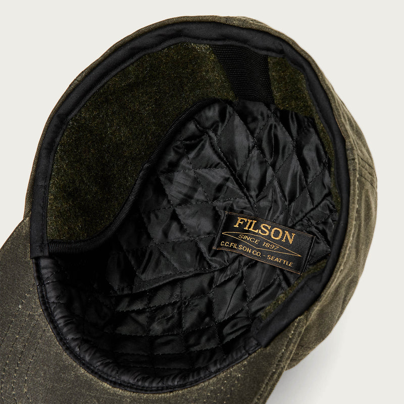 Insulated tin cloth cap par Filson | Otter green (Green)