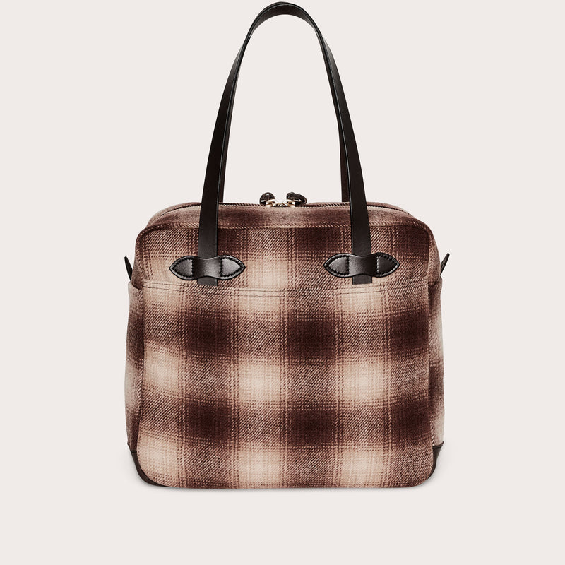 Mackinaw wool zipper tote bag di Filson | Brown tan ombr (Brown)