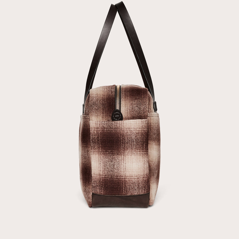Mackinaw wool zipper tote bag di Filson | Brown tan ombr (Brown)