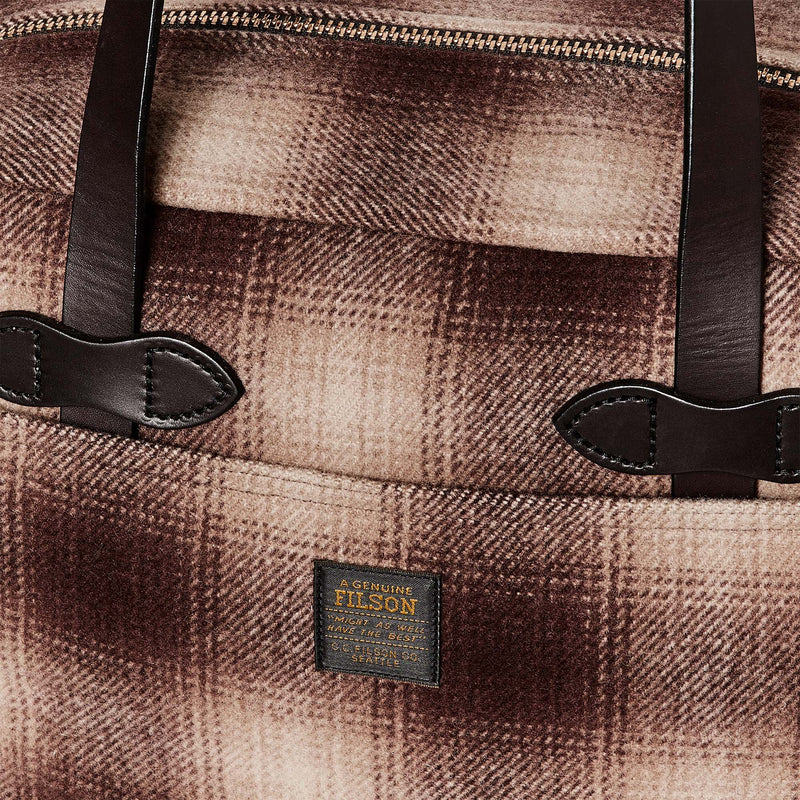 Mackinaw wool zipper tote bag di Filson | Brown tan ombr (Brown)