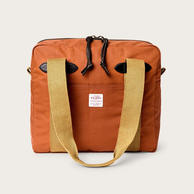 Tin cloth zipper tote bag von Filson | Rust (Red)