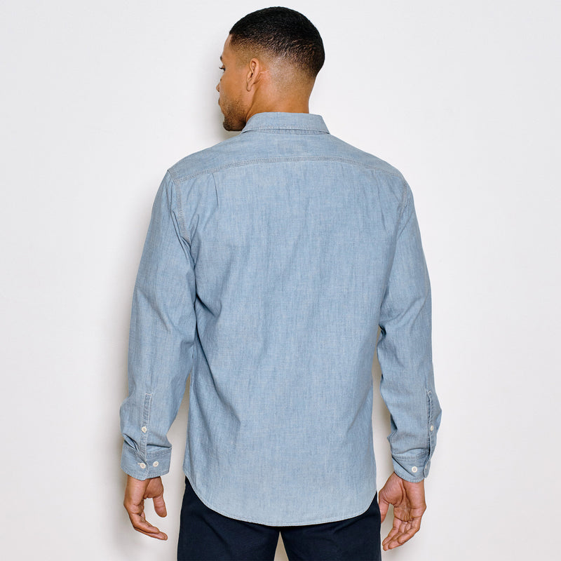 Chambray cpo shirt by Filson | Light indigo chambra (Blue)