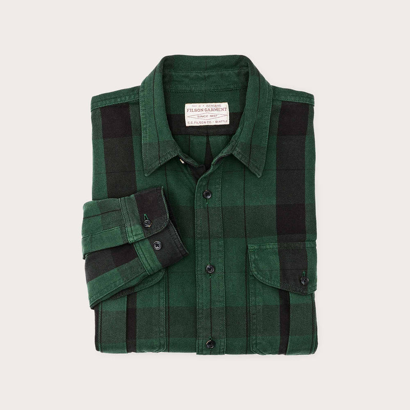 Vintage wash alaskan guide shirt par Filson | Forest green (Green)