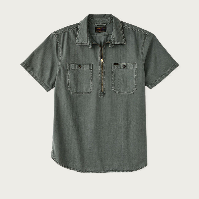 Short sleeve mechanic shirt di Filson | Gravel (Grey)