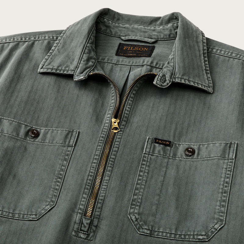 Short sleeve mechanic shirt di Filson | Gravel (Grey)
