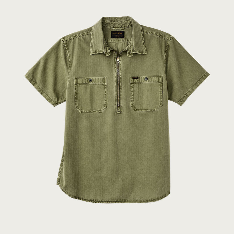Short sleeve mechanic shirt par Filson | Moss (Green)