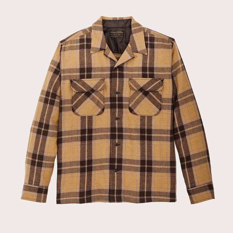 Buckner wool camp shirt par Filson | Ochre faded b (Beige)