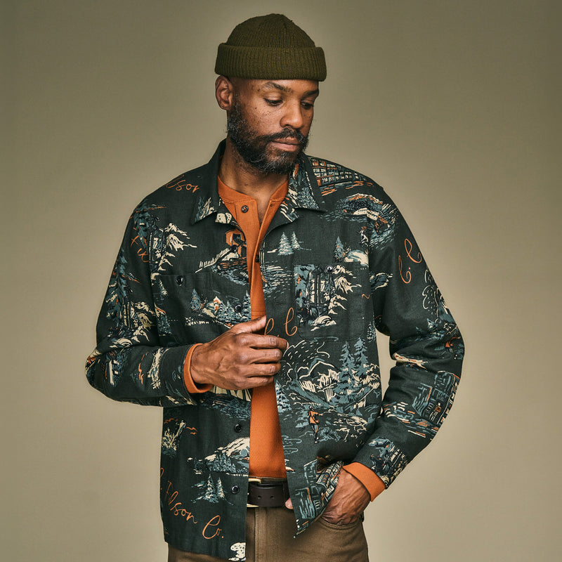 Elk heights camp shirt di Filson | Green northwest (Multicolour)