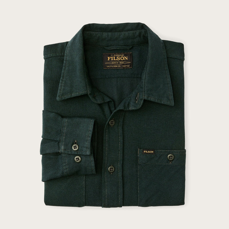 Camicia di flanella rangeland di Filson | Forest green (Green)