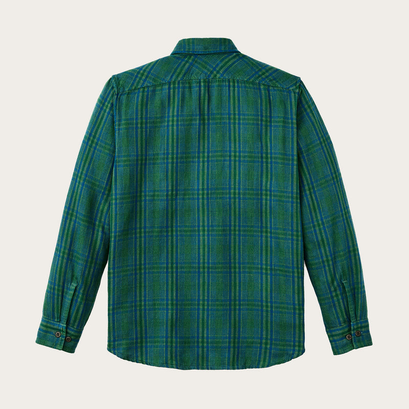 The rangeland flannel shirt di Filson | Green / blue plaid (Multicolour)