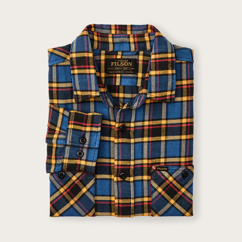 Camicia di flanella rangeland di Filson | Blue / yellow / multi plaid (Blue)