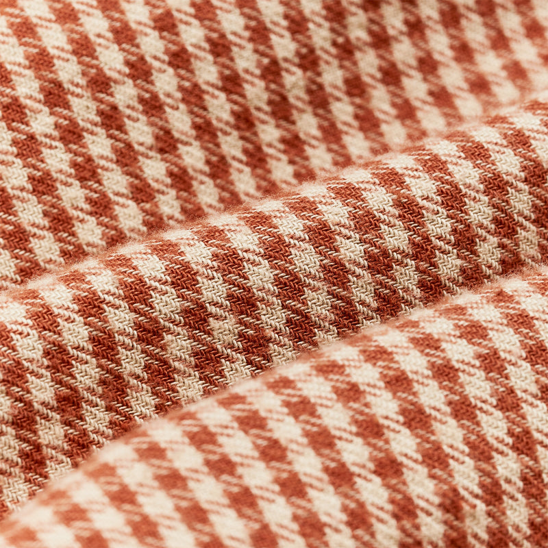 The rangeland flannel shirt di Filson | Salmon / oat houndstooth (Orange)