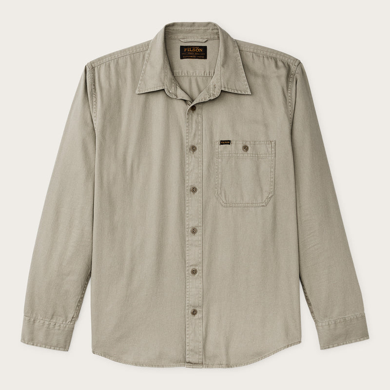 Shipwright fine twill shirt von Filson | Gray khaki (Beige)