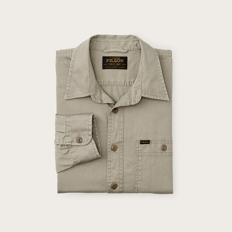 Shipwright fine twill shirt von Filson | Gray khaki (Beige)