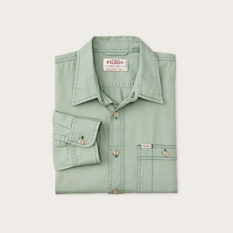 Shipwright fine twill shirt by Filson | Flint green (Green)