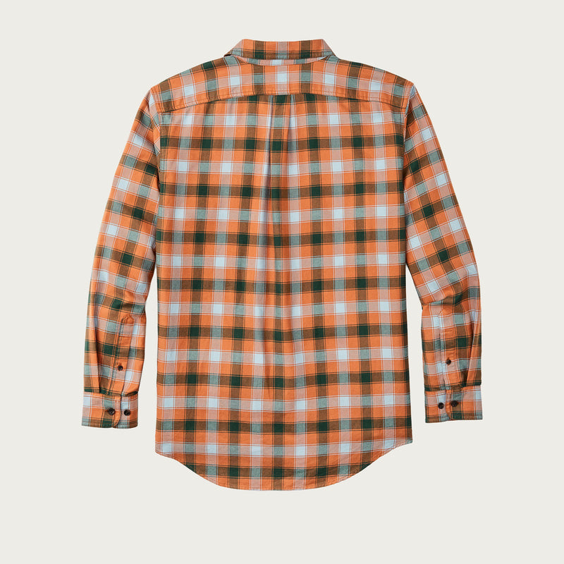 Lightweight alaskan guide shirt par Filson | Clay / blue / multi plaid (Orange)