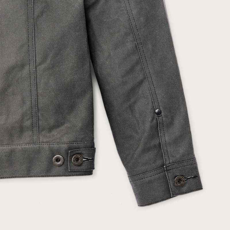 Short lined cruiser jacket aus tin cloth von Filson | Castor gray (Grey)