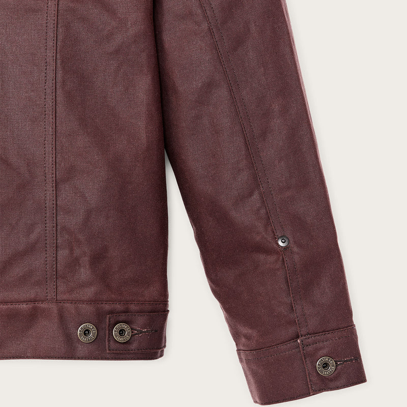 Giacca foderata dal taglio corto cruiser in tin cloth di Filson | Fired brick (Red)