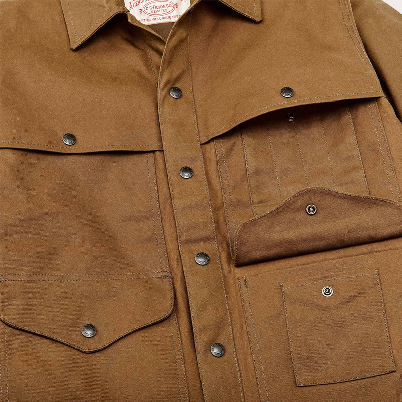 Tin cloth cruiser jacket par Filson | Dark tan (Beige)