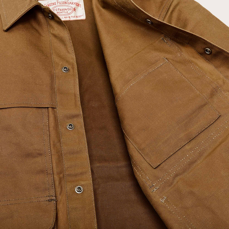 Tin cloth cruiser jacket par Filson | Dark tan (Beige)