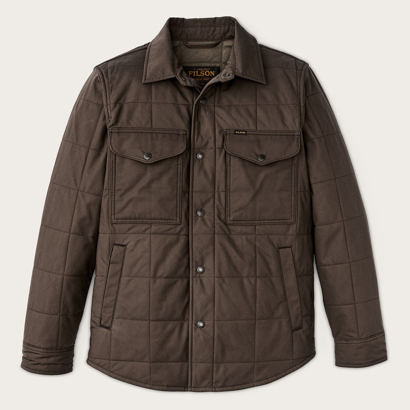 Jac-shirt trapuntata in cover cloth di Filson | Slate black (Brown)