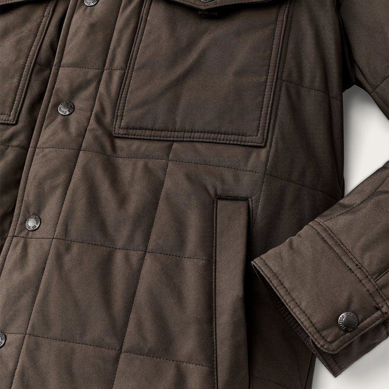 Jac-shirt trapuntata in cover cloth di Filson | Slate black (Brown)