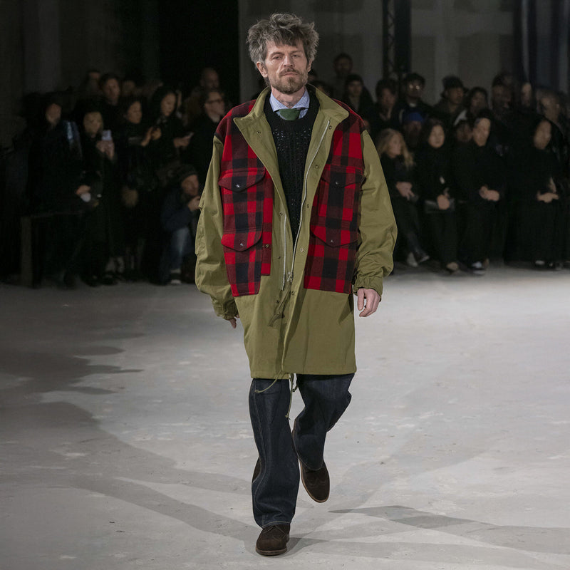 Filson x junya watanabe trench coat von Filson | Khaki / red black (Brown)