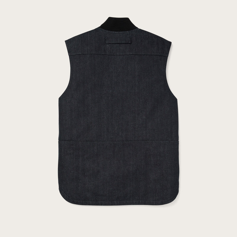 Denim insulated work vest par Filson | Raw indigo (Blue)