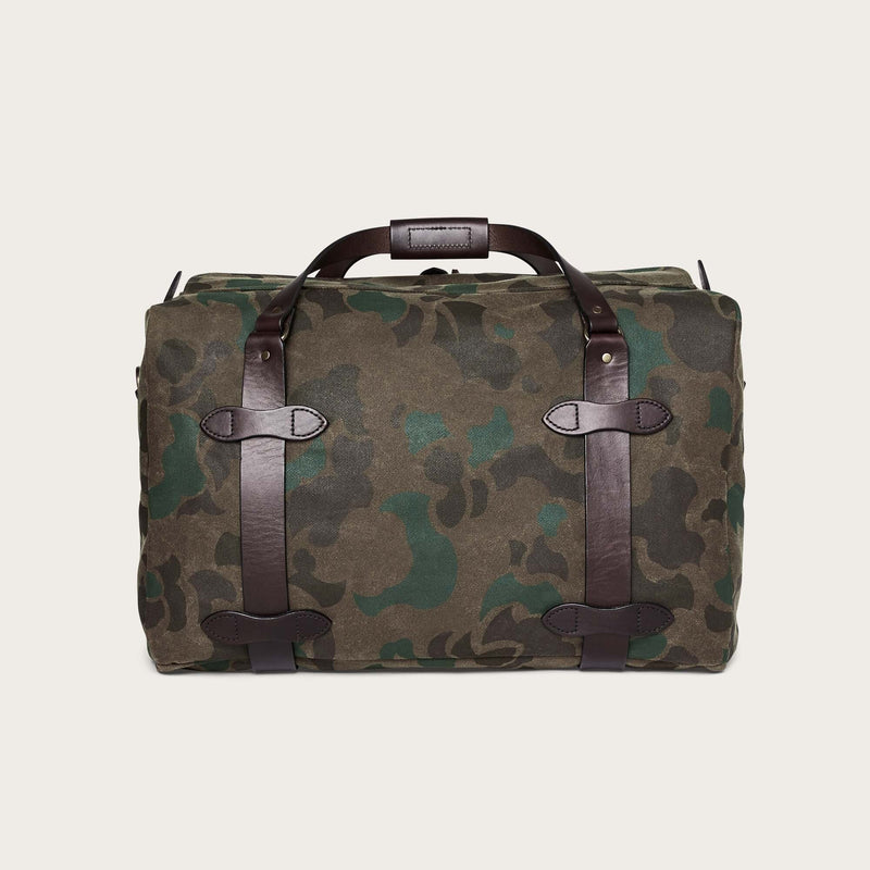 Medium waxed rugged twill duffle bag von Filson | Dark wax shrub camo (Grey)