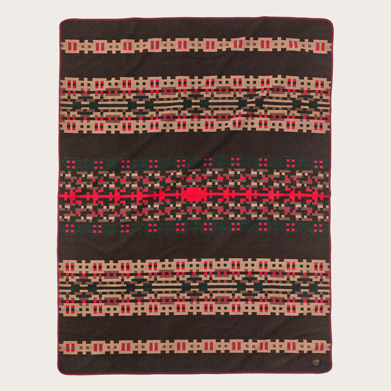 Wool-blend blanket by Filson | Brown / port multi (Multicolor)