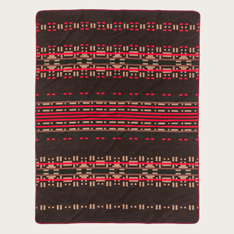 Wool-blend blanket by Filson | Brown / port multi (Multicolor)