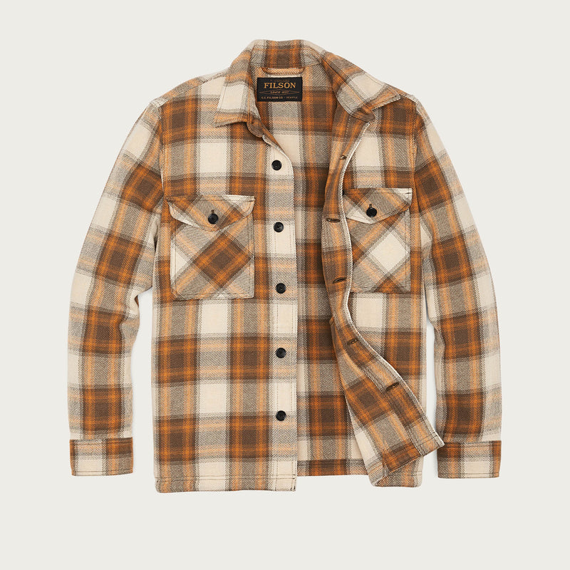 Deer island jac-shirt par Filson | Orange / brown shadow plaid (Orange)