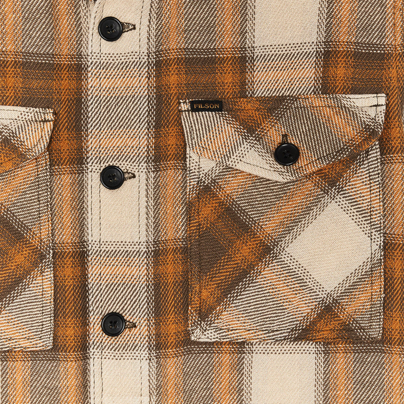 Deer island jac-shirt par Filson | Orange / brown shadow plaid (Orange)