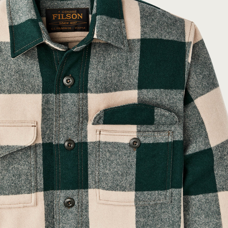Wool jac-shirt von Filson | Pine / beige check (Beige)