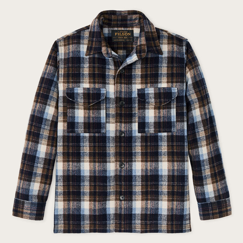 Wool jac-shirt von Filson | Brown / light blue m (Multicolor)