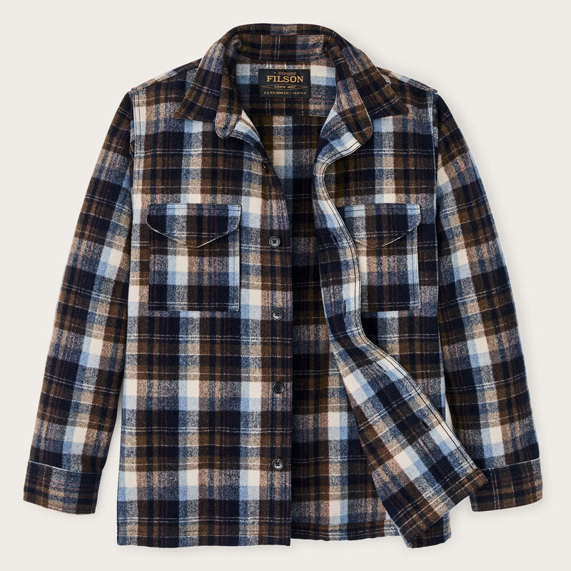 Wool jac-shirt von Filson | Brown / light blue m (Multicolor)