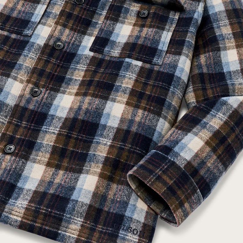 Wool jac-shirt von Filson | Brown / light blue m (Multicolor)