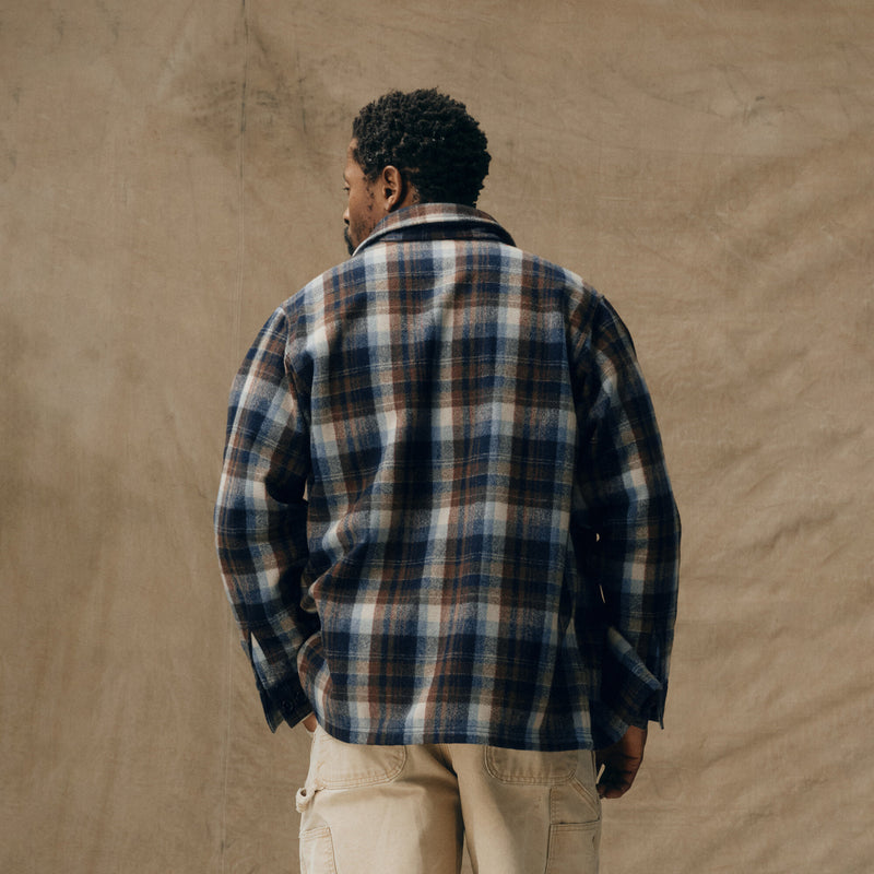 Wool jac-shirt von Filson | Brown / light blue m (Multicolor)