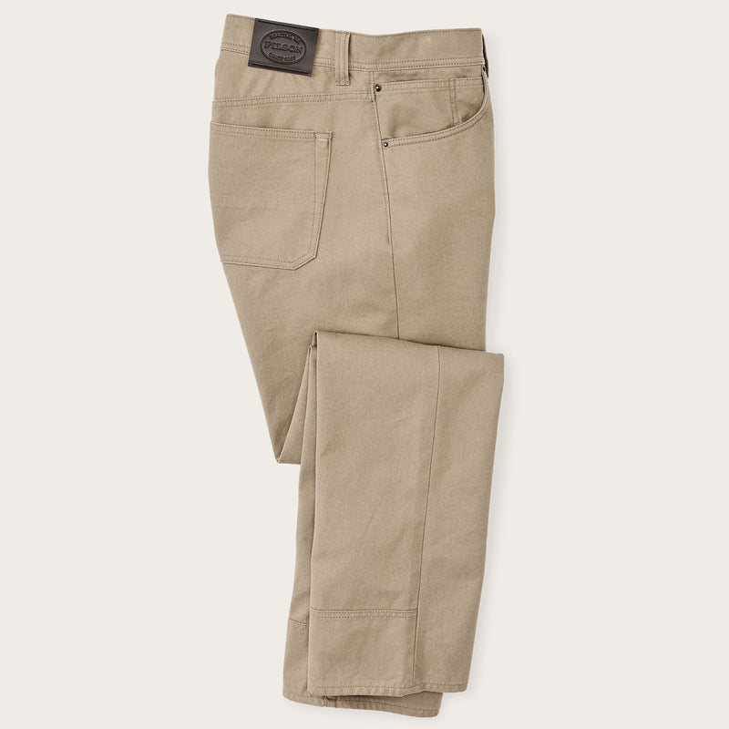 Dry tin cloth 5-pocket pants von Filson | Gray khaki (Beige)