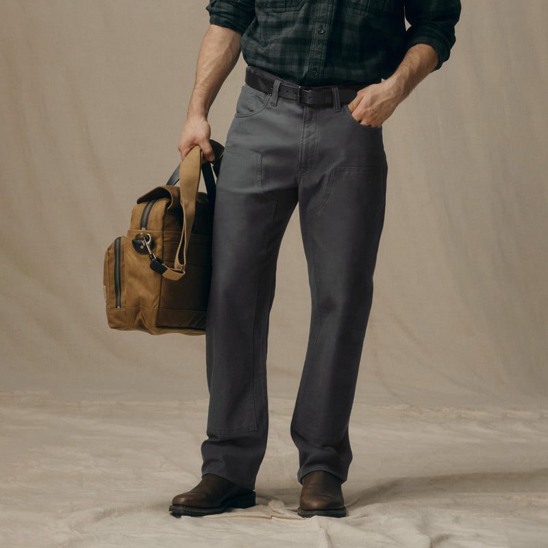 Pantalon doublé devant en dry tin cloth par Filson | Raven (Black)