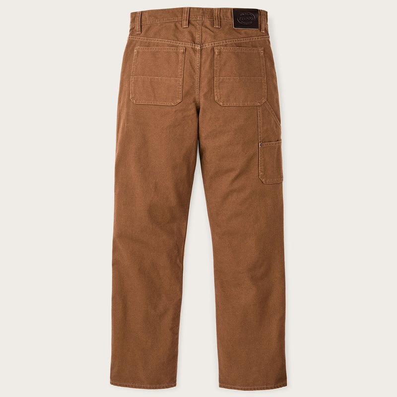 Dry tin cloth double front pants von Filson | Whiskey (Brown)