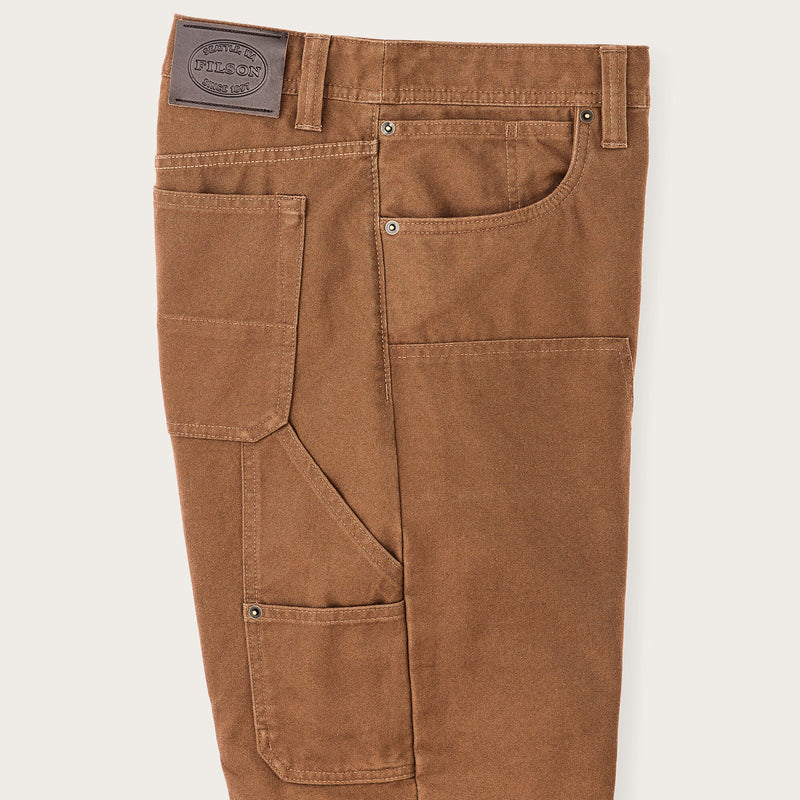 Dry tin cloth double front pants von Filson | Whiskey (Brown)