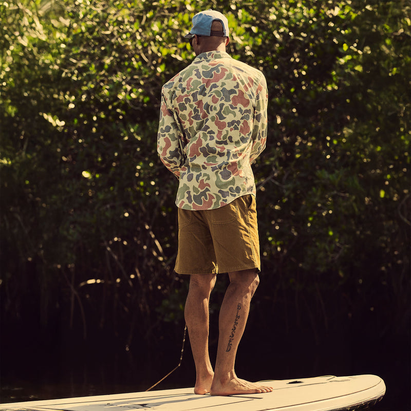 Oakville canvas shorts von Filson | Slate olive (Beige)