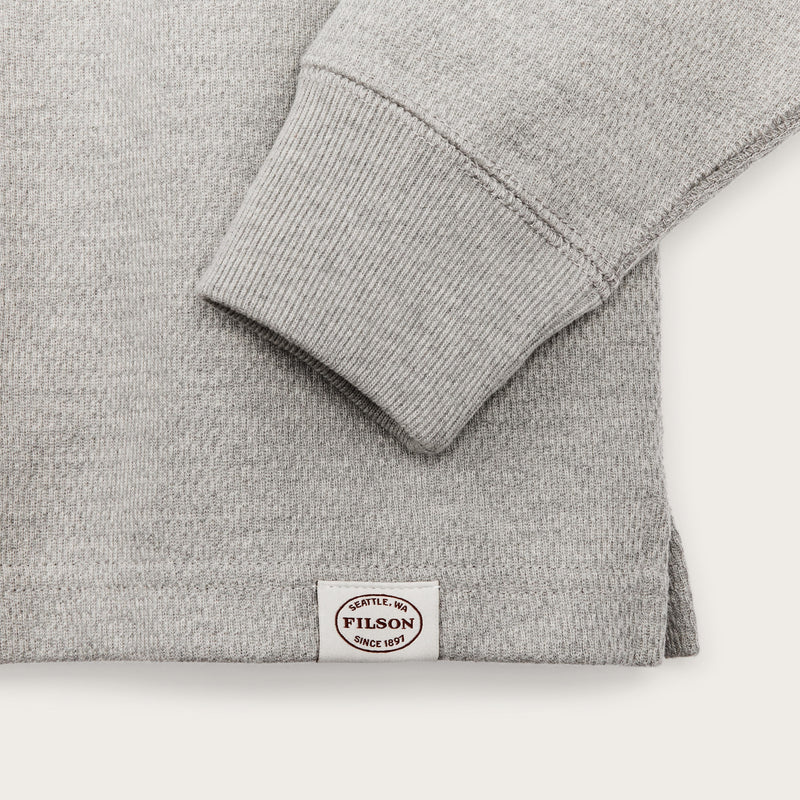 Waffle knit thermal crewneck von Filson | Light heather gray (Gray)