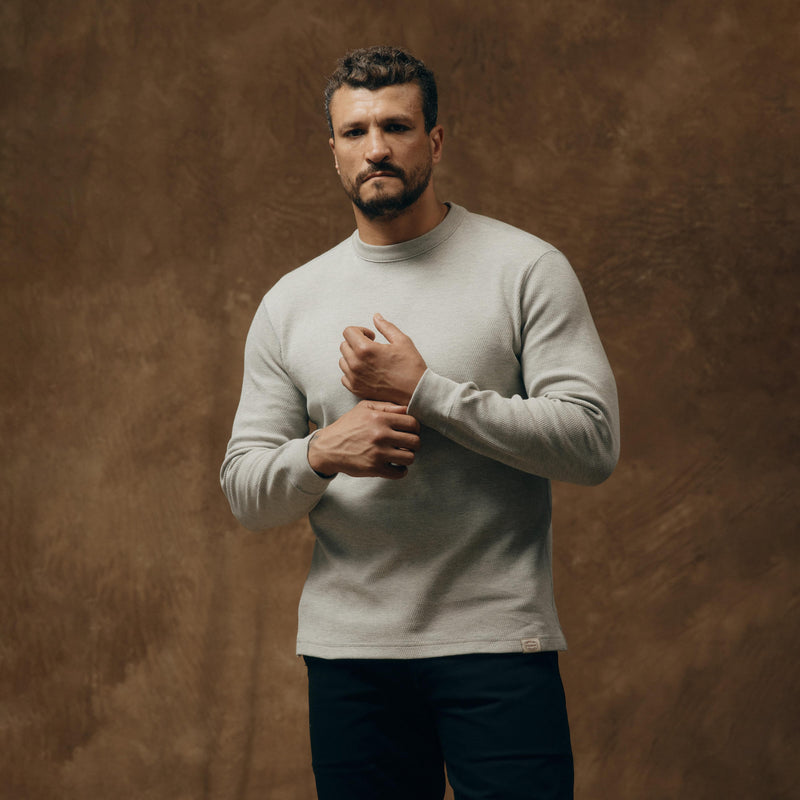 Waffle knit thermal crewneck von Filson | Light heather gray (Gray)