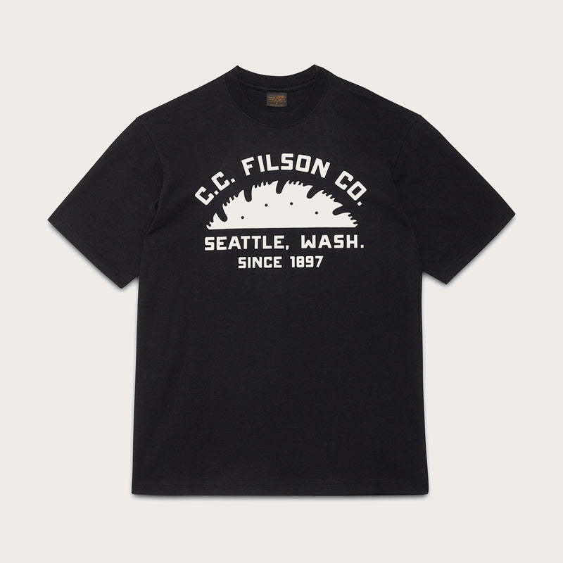 S/s seattle graphic t-shirt par Filson | Black (Black)