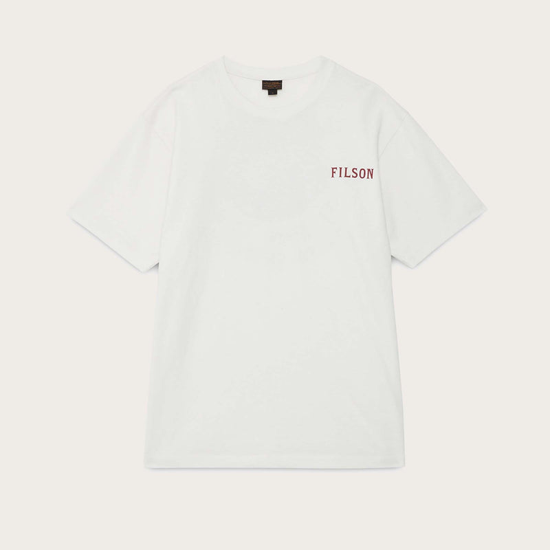 S/s moose graphic t-shirt von Filson | Snow white (White)