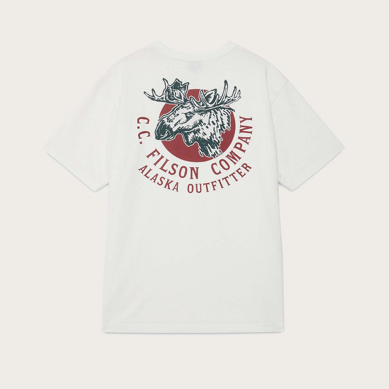 S/s moose graphic t-shirt von Filson | Snow white (White)